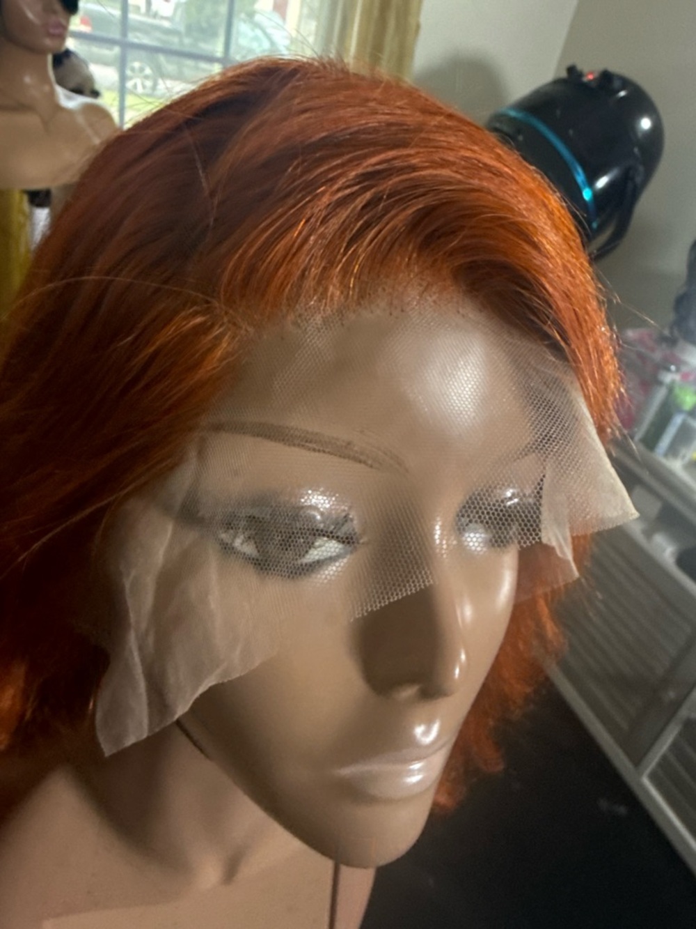 Premium Lace Front Wig - Vibrant Copper Red 28” 13x6 lace frontal